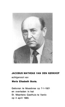 Kueb Jacobus Matheus van de Kerkhof